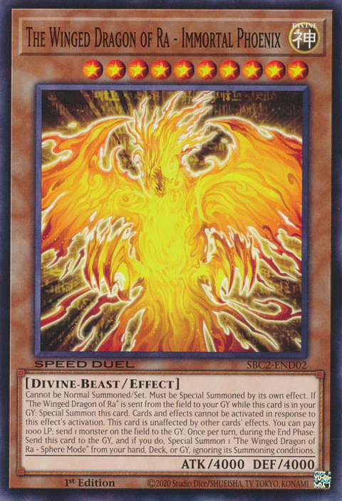 The Winged Dragon of Ra - Immortal Phoenix - SBC2-END02 - Common 