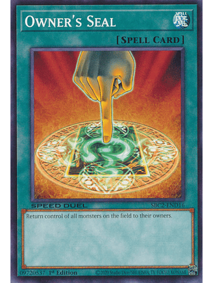 Owner's Seal - SBC2-END16 - Common 