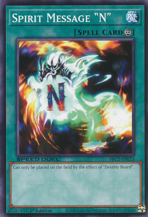 Spirit Message "N" - SBC2-ENE15 - Common 