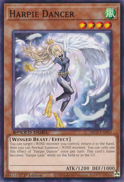 Harpie Dancer - SBC2-ENH02 - Common 
