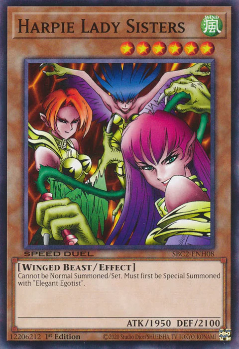 Harpie Lady Sisters - SBC2-ENH08 - Common 