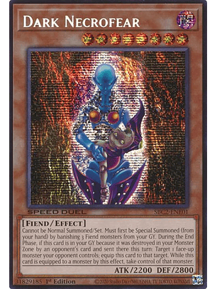 Dark Necrofear - SBC2-ENE01 - Prismatic Secret Rare