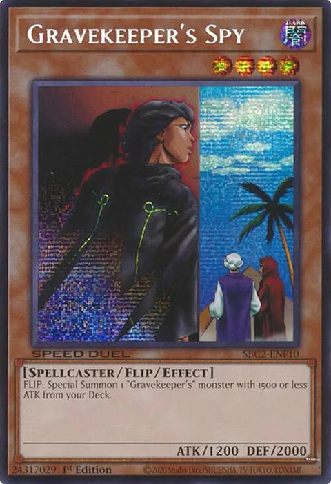 Gravekeeper's Spy - SBC2-ENF10 - Prismatic Secret Rare
