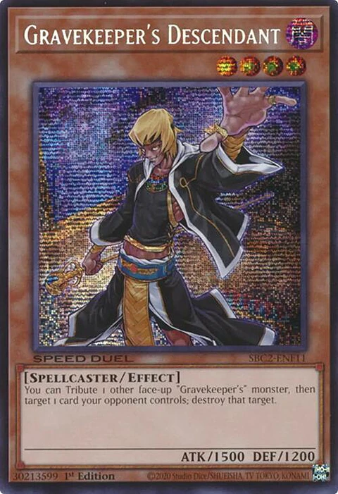 Gravekeeper's Descendant - SBC2-ENF11 - Prismatic Secret Rare