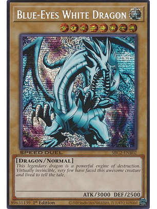 Blue-Eyes White Dragon - SBC2-ENB02 - Prismatic Secret Rare