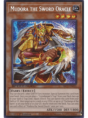 Mudora the Sword Oracle - SBC2-ENF01 - Prismatic Secret Rare