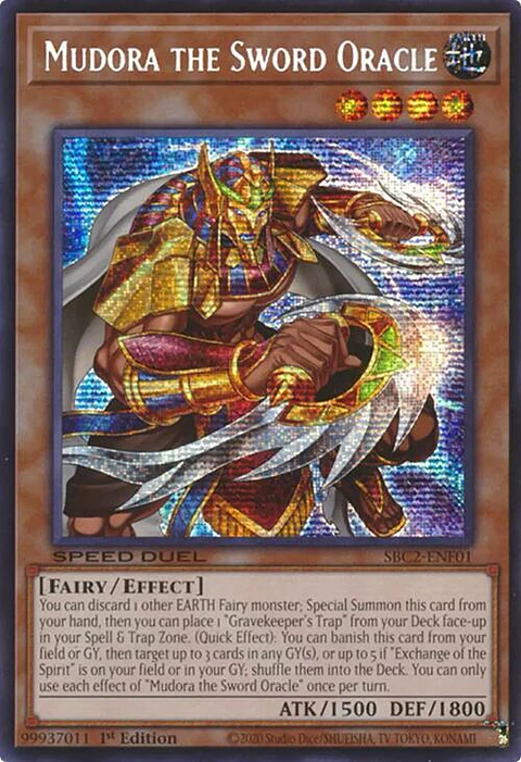 Mudora the Sword Oracle - SBC2-ENF01 - Prismatic Secret Rare