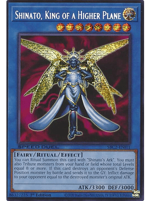 Shinato, King of a Higher Plane - SBC2-ENI01 - Prismatic Secret Rare