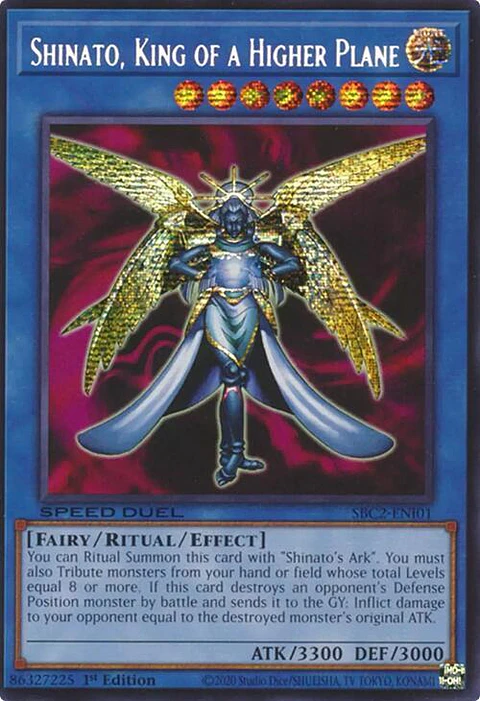 Shinato, King of a Higher Plane - SBC2-ENI01 - Prismatic Secret Rare