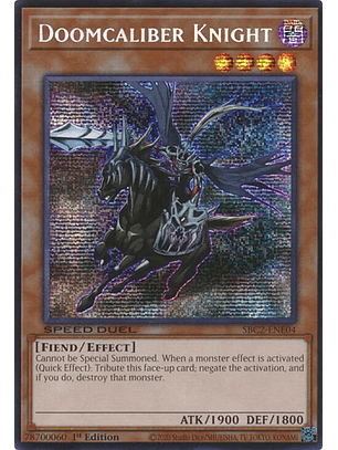 Doomcaliber Knight - SBC2-ENE04 - Prismatic Secret Rare