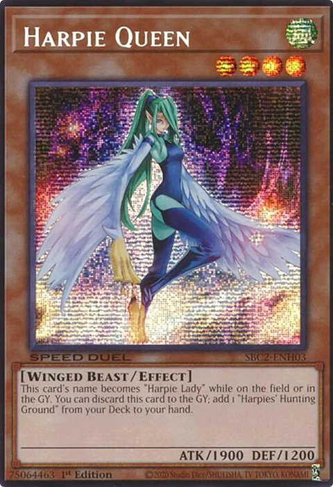Harpie Queen - SBC2-ENH03 - Prismatic Secret Rare