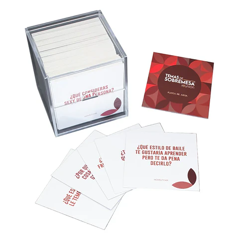 Juego De Cartas Temas De Sobremesa Reunión
