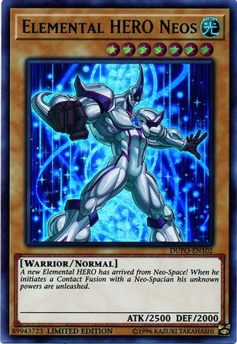 Elemental HERO Neos - DUPO-EN102 - Ultra Rare Limited Edition