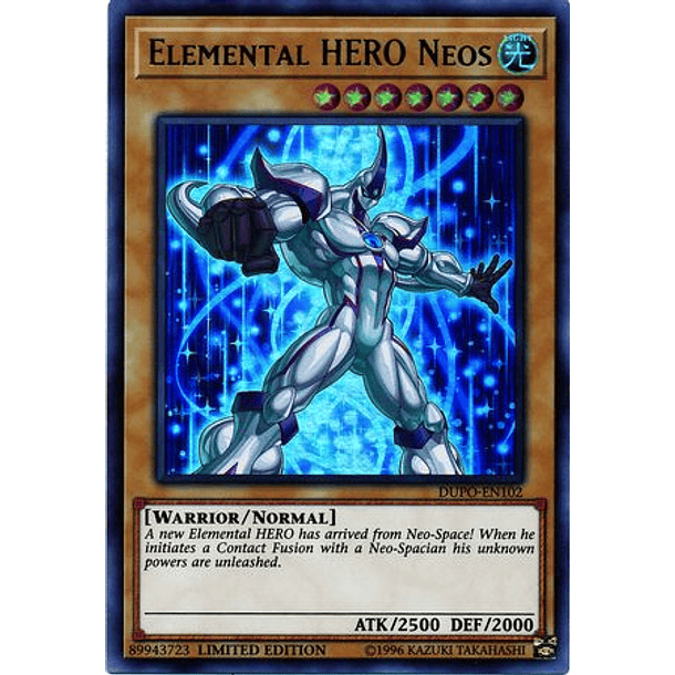 Elemental HERO Neos - DUPO-EN102 - Ultra Rare Limited Edition