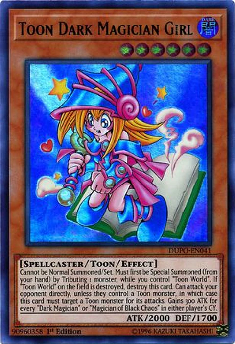 Toon Dark Magician Girl - DUPO-EN041 - Ultra Rare 