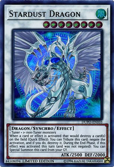 Stardust Dragon - DUPO-EN103 - Ultra Rare Limited Edition
