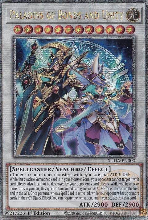 Paladins of Bonds and Unity - SUDA-EN000 - Quarter Century Secret Rare