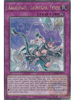 Argostars - Lightning Tydeu - SUDA-EN071 - Quarter Century Secret Rare