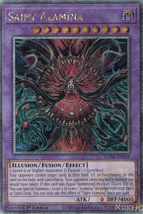 Saint Azamina - SUDA-EN036 - Quarter Century Secret Rare