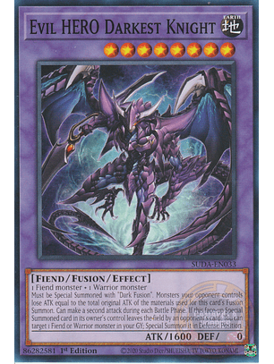 Evil HERO Darkest Knight - SUDA-EN033 - Common 