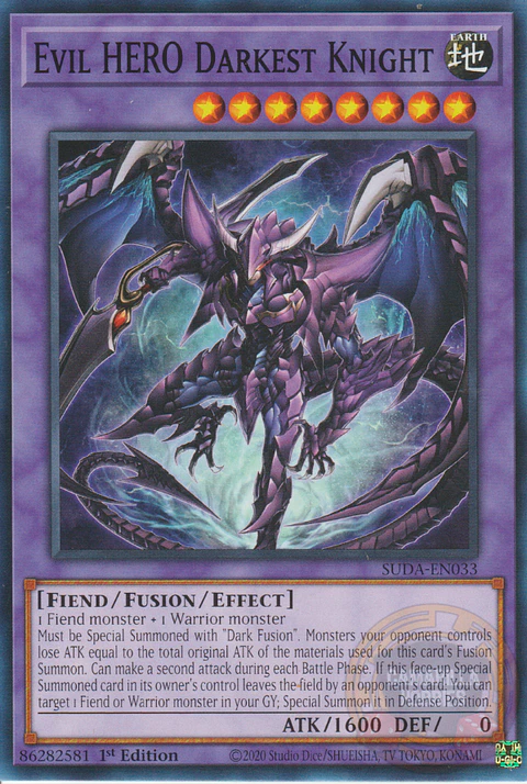 Evil HERO Darkest Knight - SUDA-EN033 - Common 
