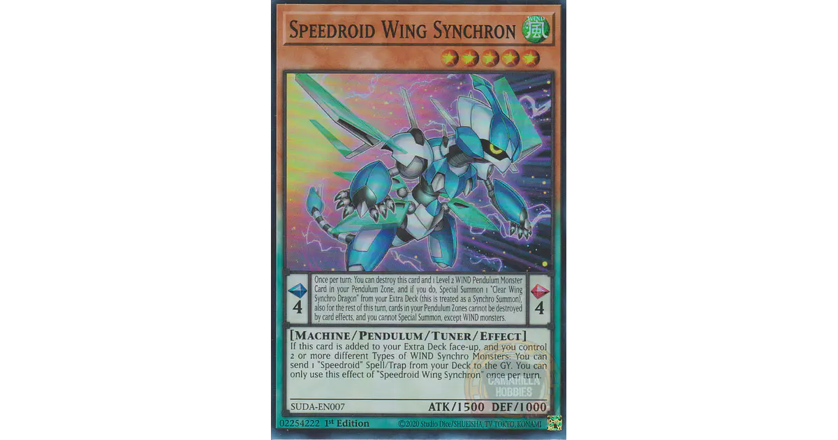 Speedroid Wing Synchron - SUDA-EN007 - Super Rare