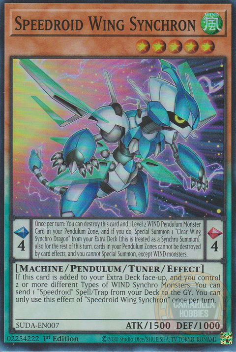 Speedroid Wing Synchron - SUDA-EN007 - Super Rare