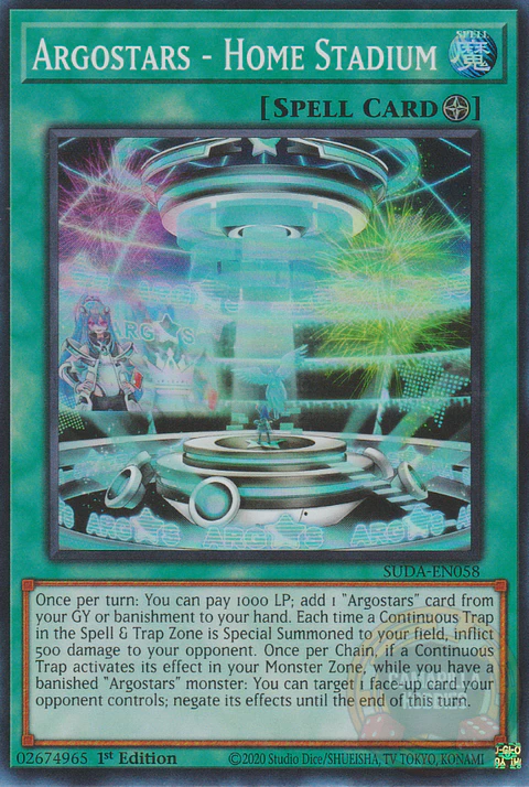 Argostars - Home Stadium - SUDA-EN058 - Super Rare 