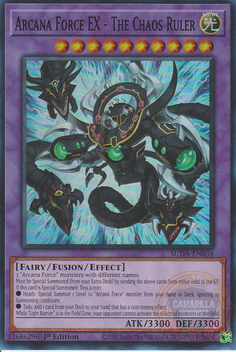 Arcana Force EX - The Chaos Ruler - SUDA-EN034 - Super Rare 
