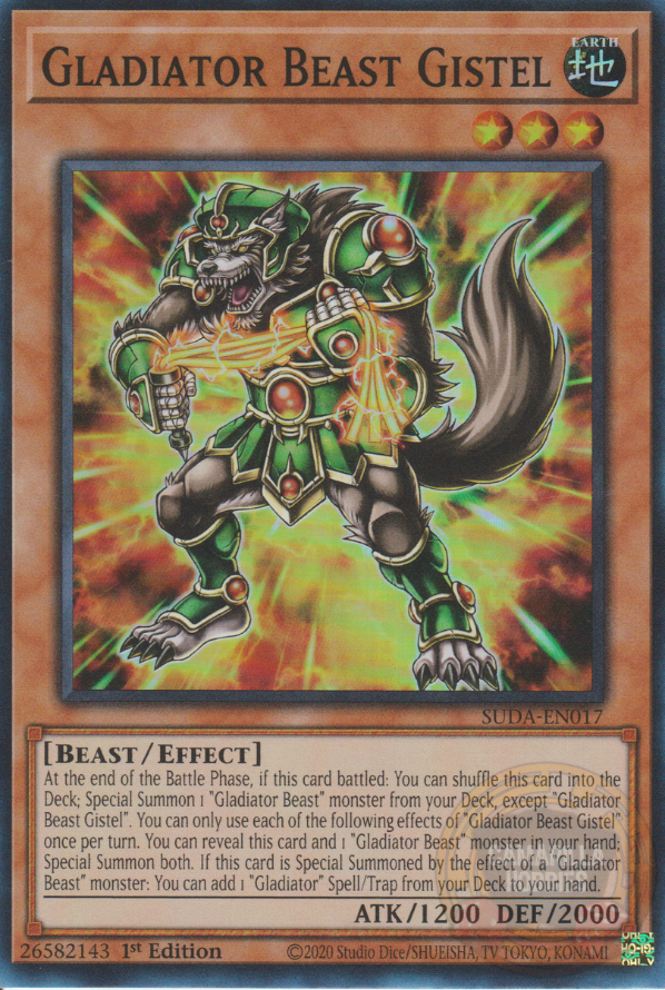 Gladiator Beast Gistel - SUDA-EN017 - Super Rare 1