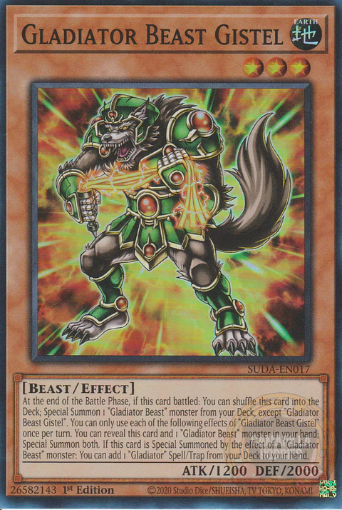 Gladiator Beast Gistel - SUDA-EN017 - Super Rare