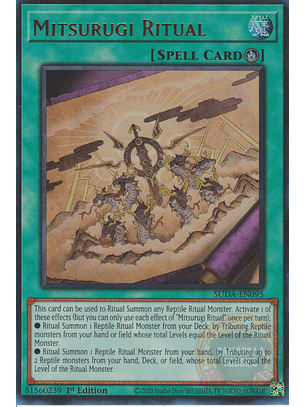 Mitsurugi Ritual - SUDA-EN095 - Ultra Rare 