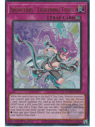 Argostars - Lightning Tydeu - SUDA-EN071 - Ultra Rare