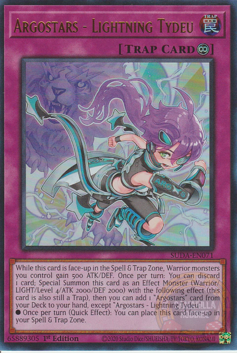 Argostars - Lightning Tydeu - SUDA-EN071 - Ultra Rare