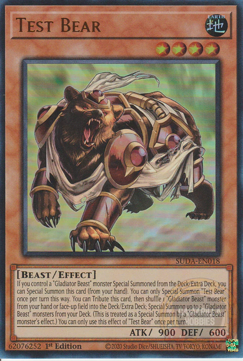 Test Bear - SUDA-EN018 - Ultra Rare 