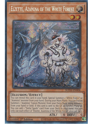 Elzette, Azamina of the White Forest - SUDA-EN008 - Secret Rare