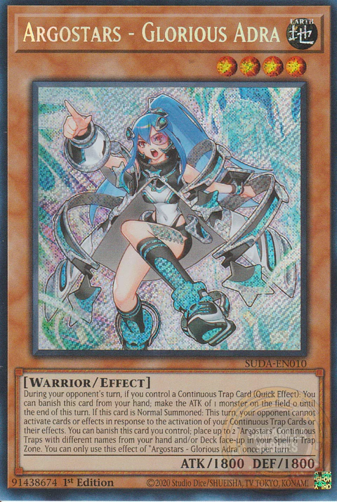 Argostars - Glorious Adra - SUDA-EN010 - Secret Rare