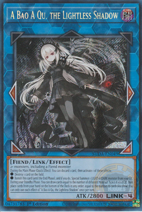 A Bao A Qu, the Lightless Shadow - SUDA-EN049 - Secret Rare 