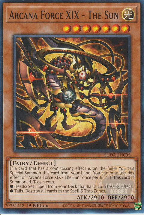 Arcana Force XIX - The Sun - SUDA-EN005 - Common 