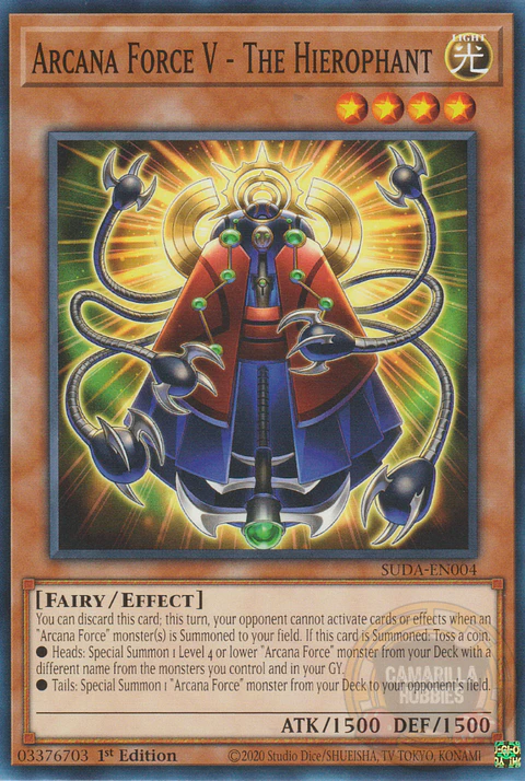 Arcana Force V - The Hierophant - SUDA-EN004 - Common 