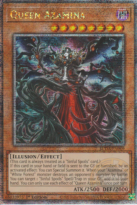 Queen Azamina - SUDA-EN009 - Quarter Century Secret Rare