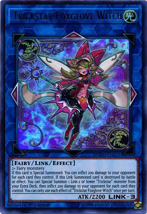 Trickstar Foxglove Witch - DUPO-EN021 - Ultra Rare 