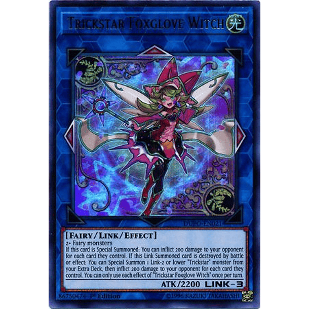 Trickstar Foxglove Witch - DUPO-EN021 - Ultra Rare 