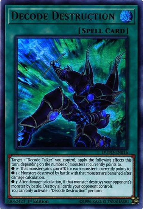 Decode Destruction - DUPO-EN016 - Ultra Rare 