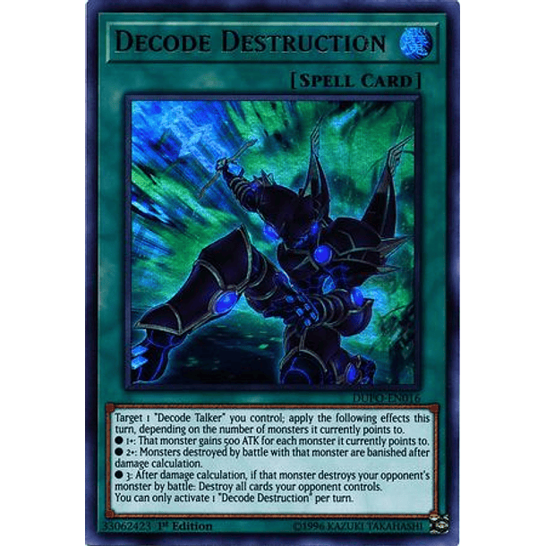 Decode Destruction - DUPO-EN016 - Ultra Rare 