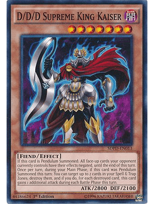 D/D/D Supreme King Kaiser - SDPD-EN013 - Common