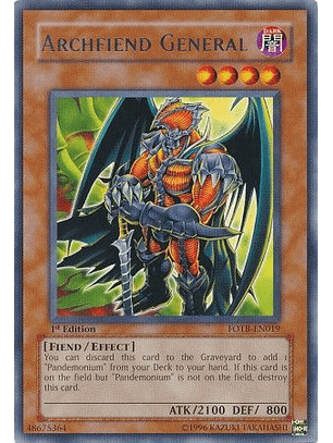 Archfiend General - FOTB-EN019 - Rare