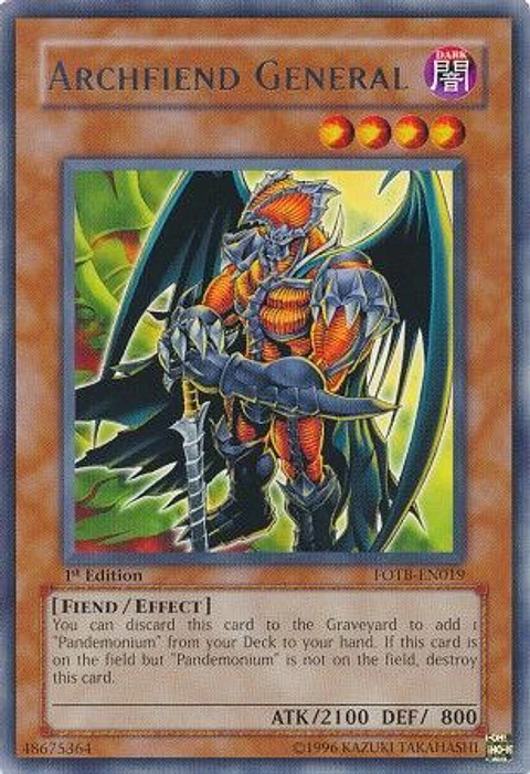 Archfiend General - FOTB-EN019 - Rare