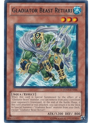 Gladiator Beast Retiari - TU03-EN006 - Rare