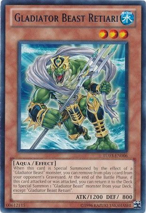 Gladiator Beast Retiari - TU03-EN006 - Rare